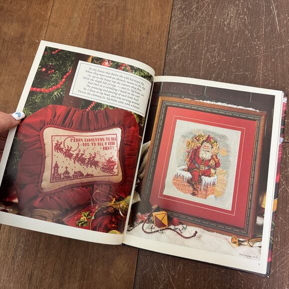Once Upon a Christmastime 1996 Counted Cross Stitch Pattern Book Christmas - Picture 11 of 13
